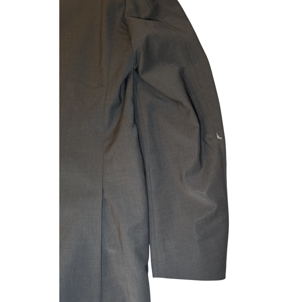 Calvin Klein 2 Piece Wool Suit Mens 42R Charcoal Grey Modern Formal Business - Picture 11 of 16